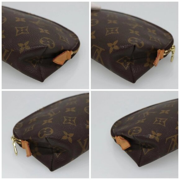 LOUIS VUITTON Monogram Pochette Cosmetic PM Cosmetic Pouch M47515 LV Auth 131212 - Picture 14 of 16